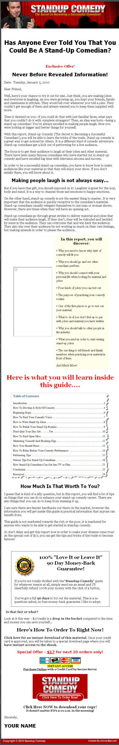 Standup Comedy PLR eBook - Image 2