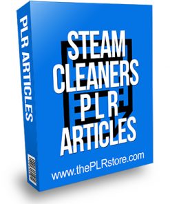Steam Cleaners PLR Articles
