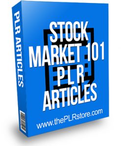 Stock Market 101 PLR Articles