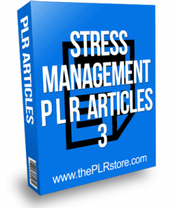 Stress Management PLR Articles 3