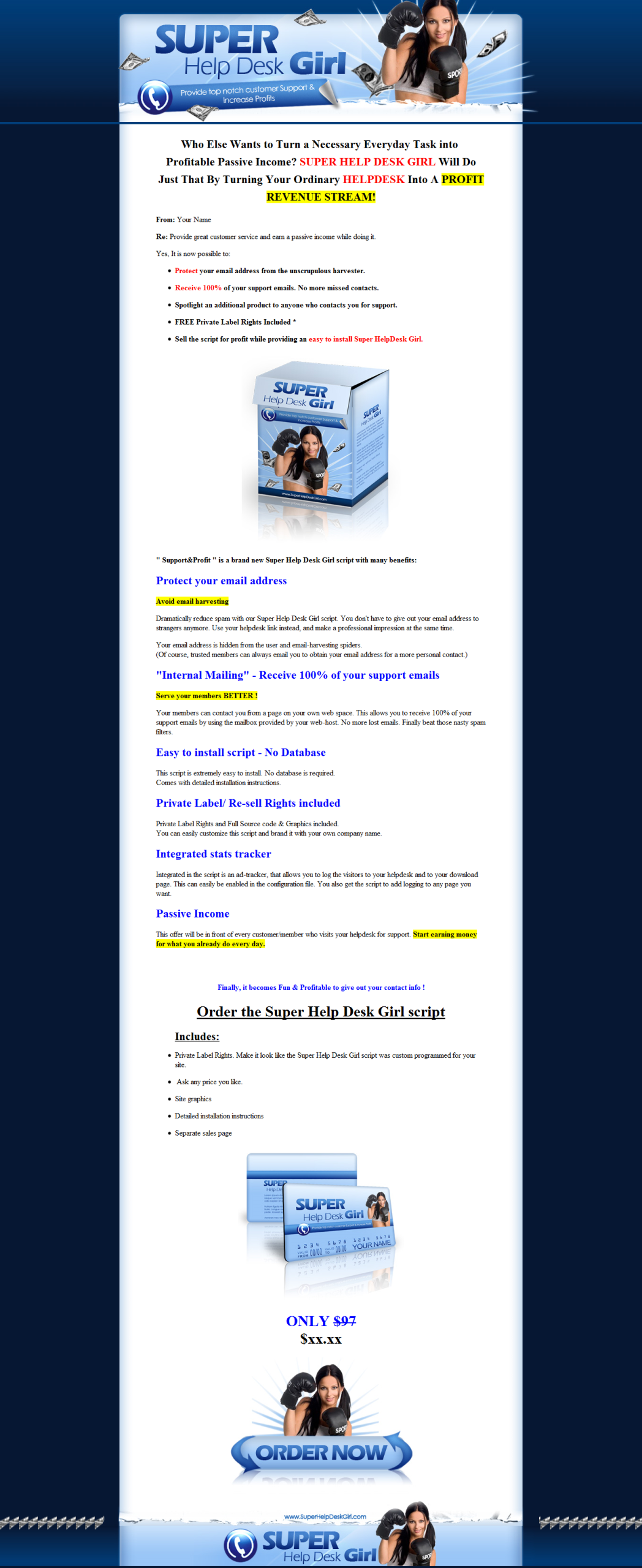 Super Help Desk Girl PLR Software - Image 2