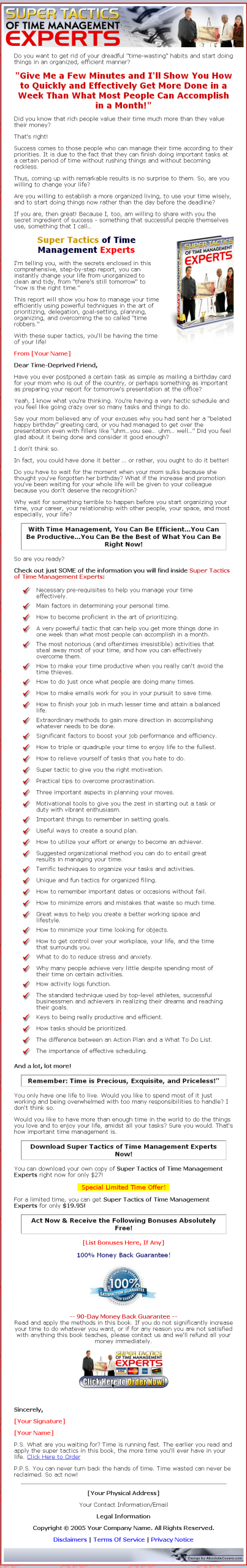 Super Tactics of the Time Management Experts MRR eBook - Image 2