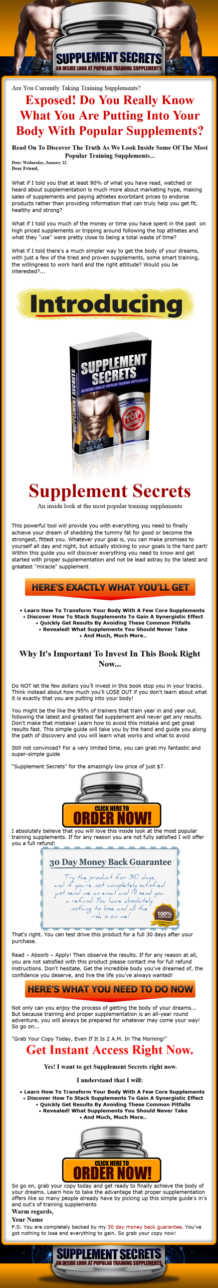 Supplement Secrets MRR Ebook Package - Image 2
