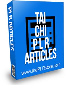 Tai Chi Articles PLR