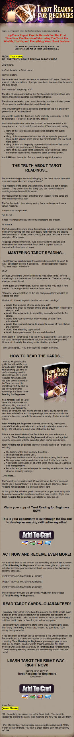 Tarot Reading For Beginners PLR Ebook - Image 2