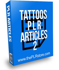 Tattoos PLR Articles 2