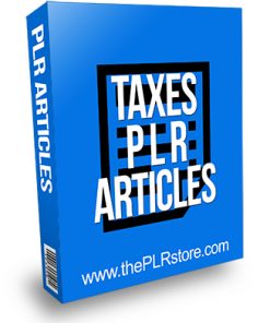 Taxes PLR Articles