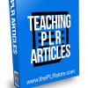 Teaching PLR Articles