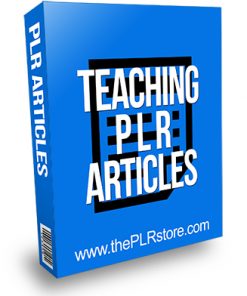 Teaching PLR Articles