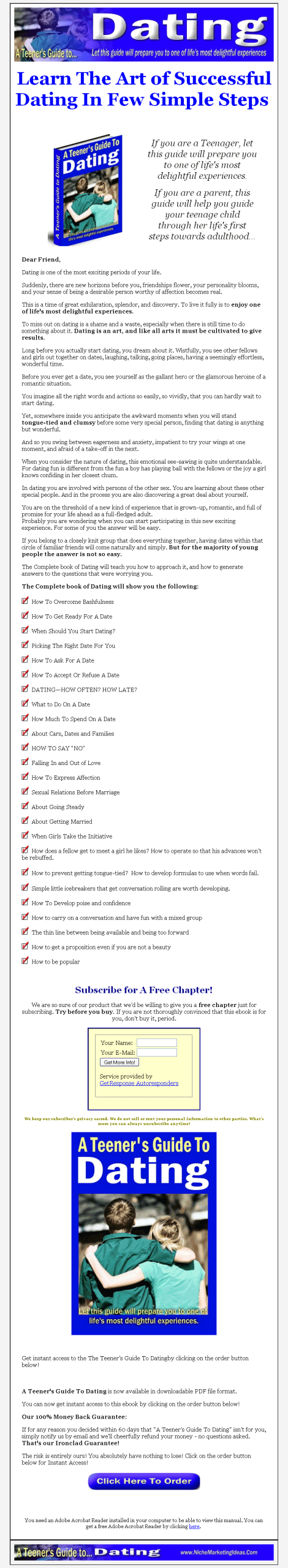 Teen Guide to Dating PLR Ebook - Image 2