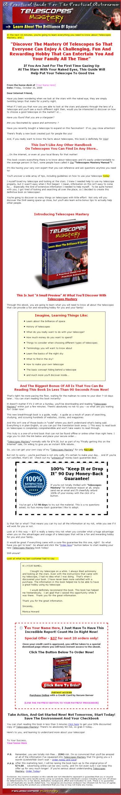Telescopes Mastery PLR eBook - Image 2