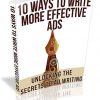 10 Ways to Write More Effective Ads PLR Ebook