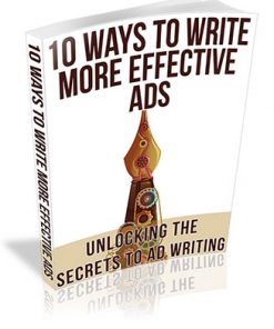 10 Ways to Write More Effective Ads PLR Ebook