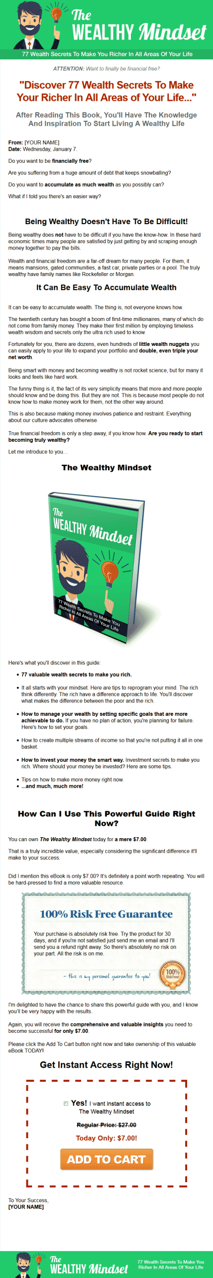 The Wealthy Mindset MRR Ebook - Image 2