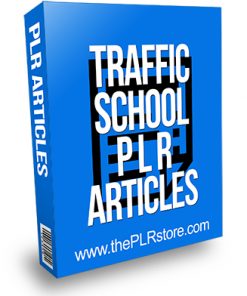 Traffic School PLR Articles