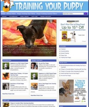 training your puppy plr website