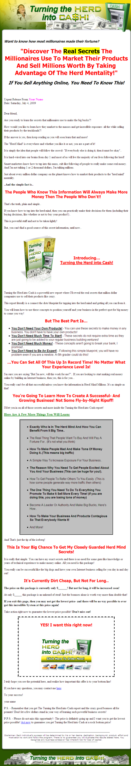 Turning the Herd into Cash PLR eBook - Image 2