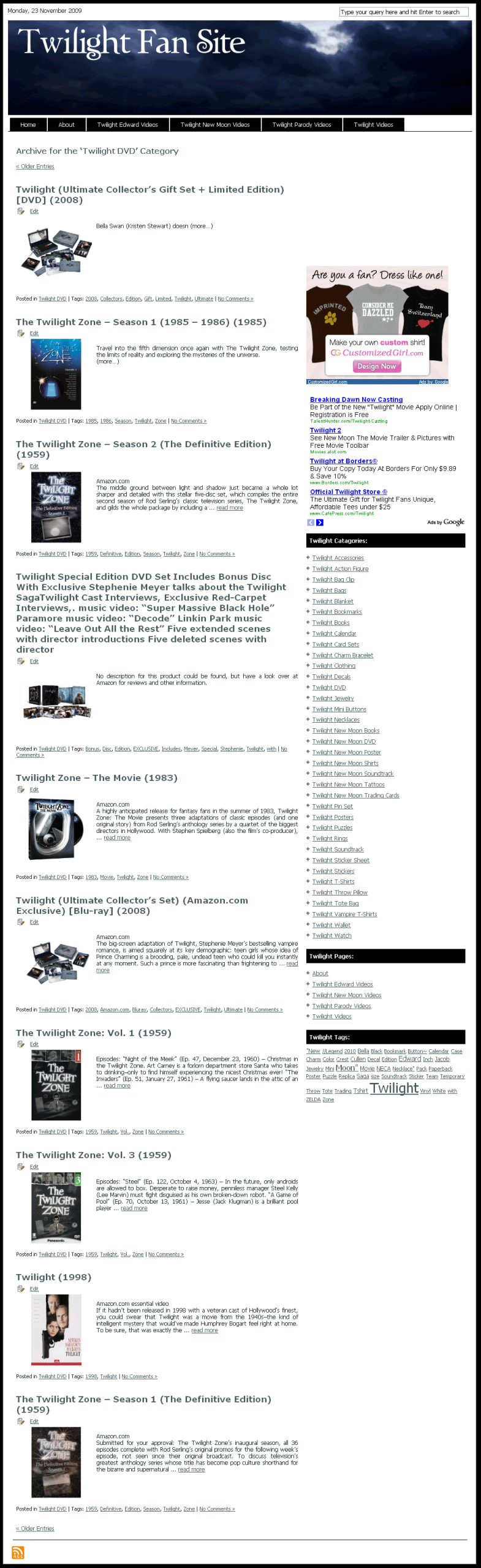 Twilight Amazon PLR Website Niche Store with Adsense - Image 3