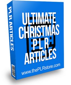 Ultimate Christmas PLR Articles