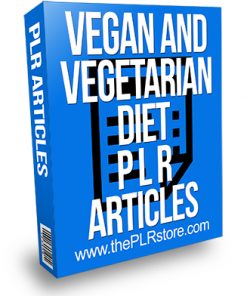 Vegan and Vegetarian Diet PLR Articles