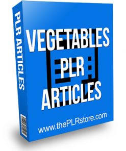 Vegetables PLR Articles