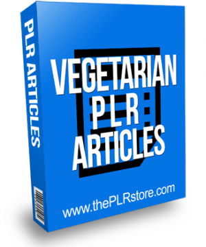 Vegetarian PLR Articles