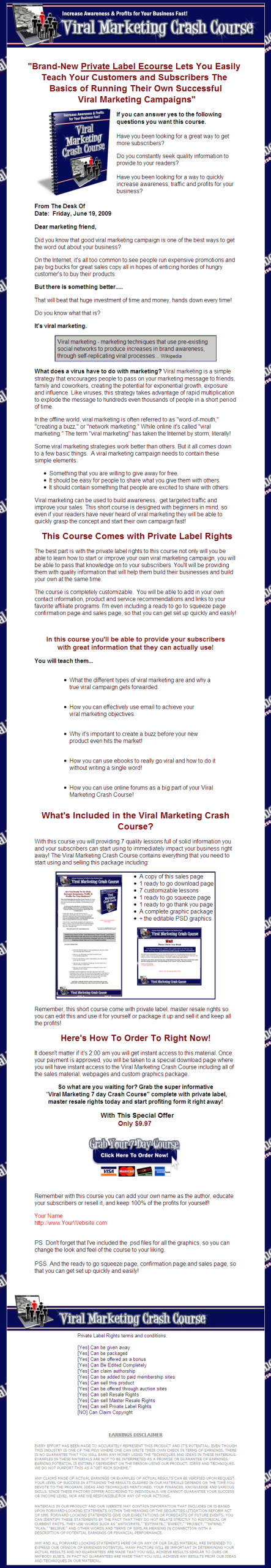 Viral Marketing Crash Course PLR eBook - Image 2