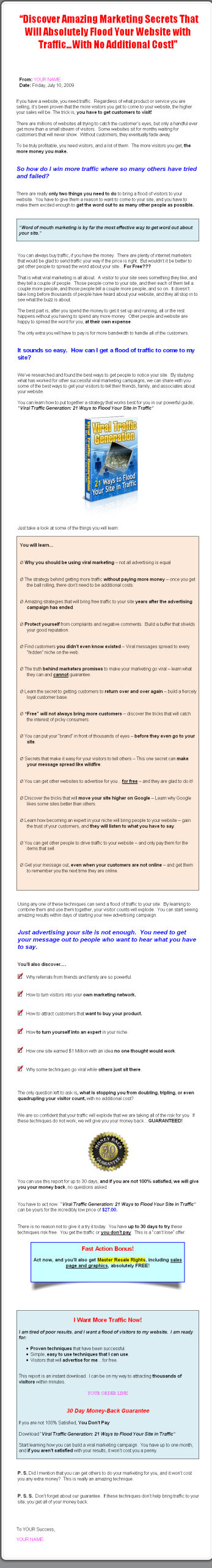 Viral Traffic Generation PLR eBook - Image 2