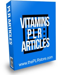 Vitamins PLR Articles