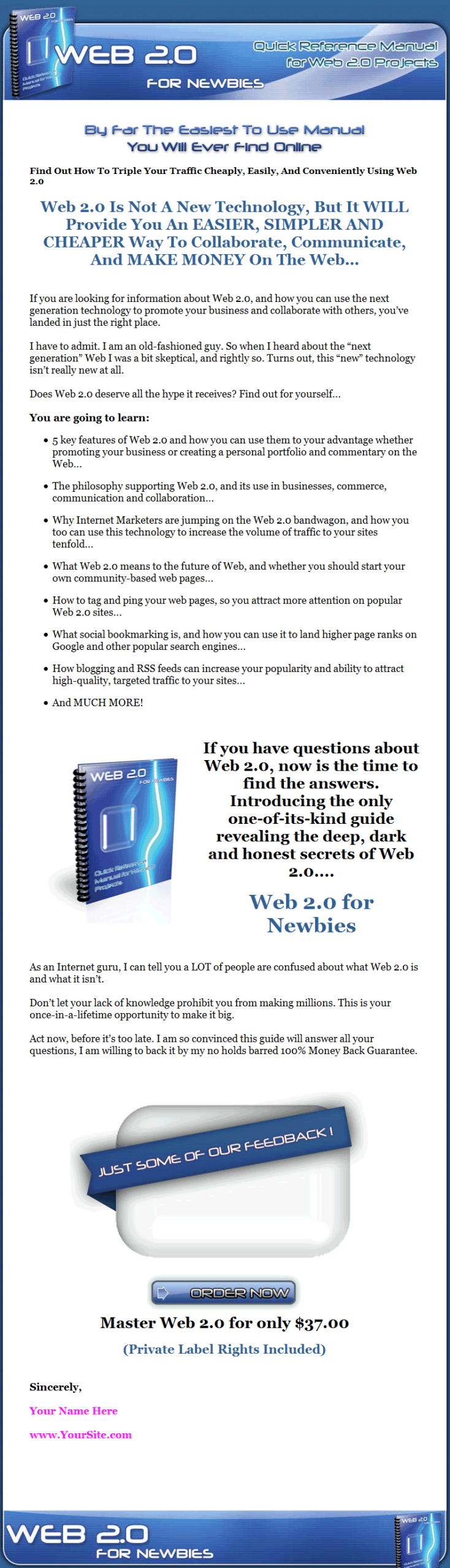 Web 2.0 for Newbies PLR Ebook - Image 2
