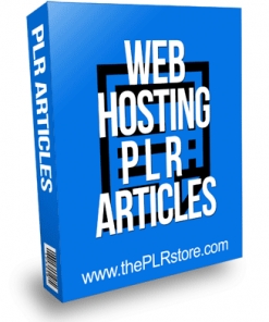 Web Hosting PLR Articles