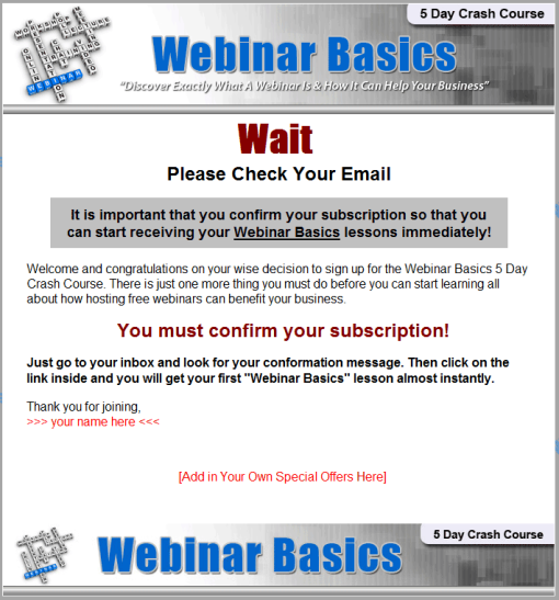 Webinar Basics PLR Autoresponder Message Series | The PLR Store