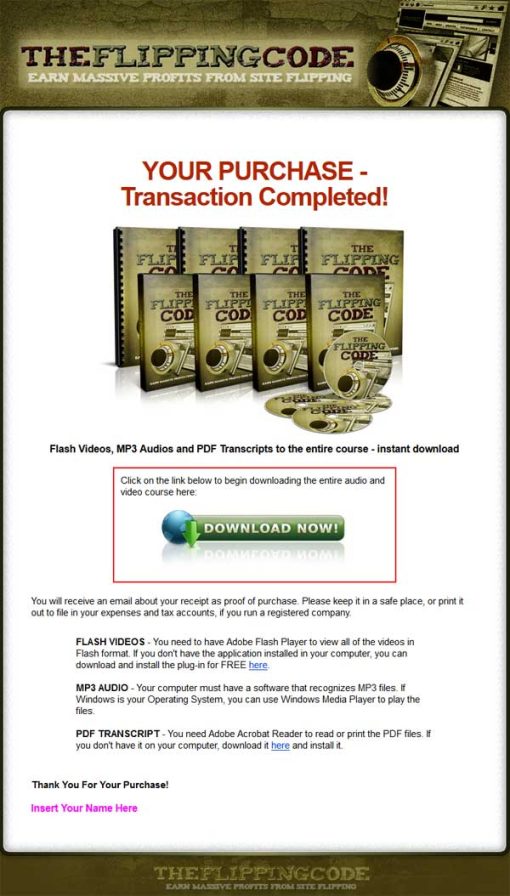 Website Flipping Code PLR Videos and Audio Package | The PLR Store