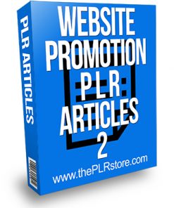 Website Promotion PLR Articles 2