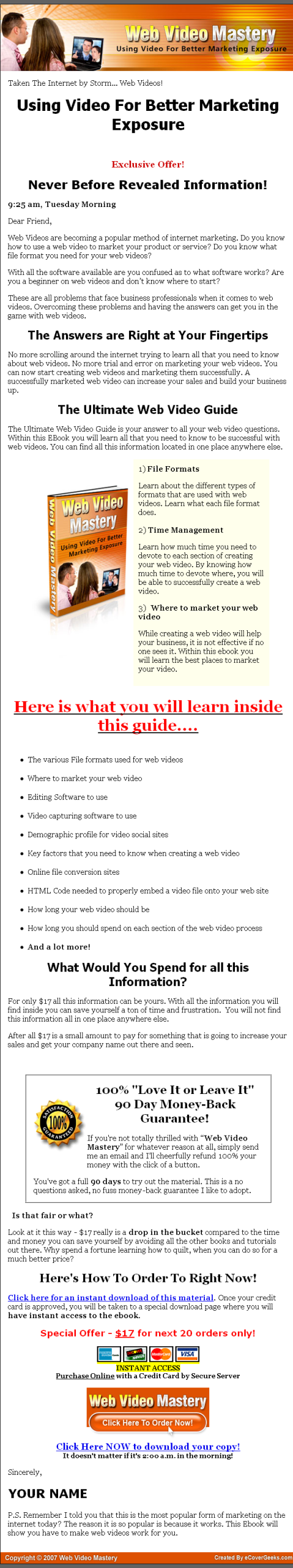 Web Video Mastery MRR eBook - Image 2