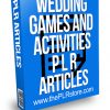 Wedding Games and Activities PLR Articles