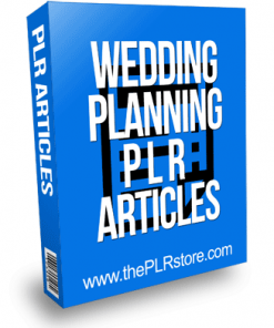 Wedding Planning PLR Articles