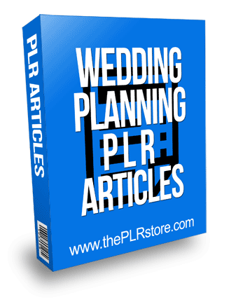Wedding Planning PLR Articles