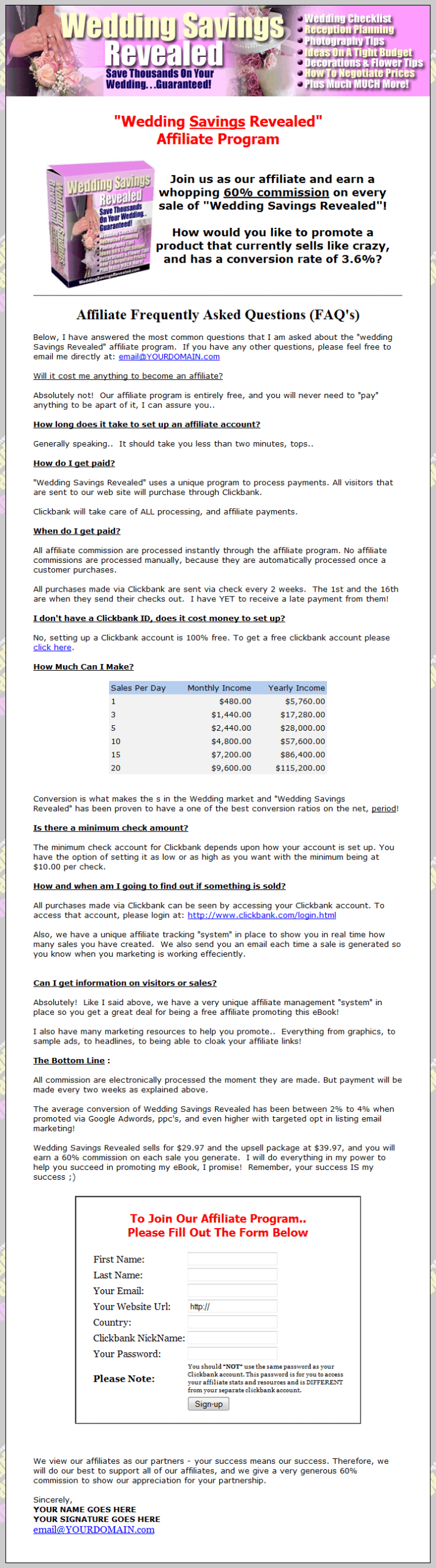 Wedding Savings Revealed PLR Deluxe Package - Image 4
