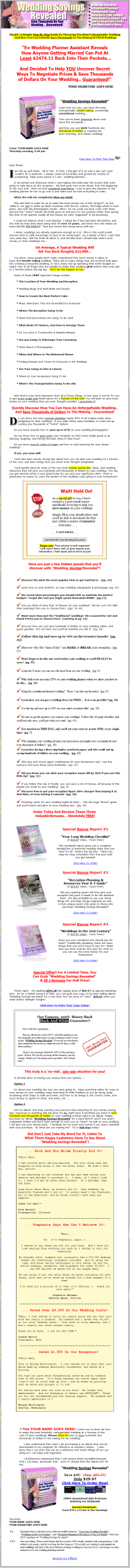 Wedding Savings Revealed PLR Deluxe Package - Image 2