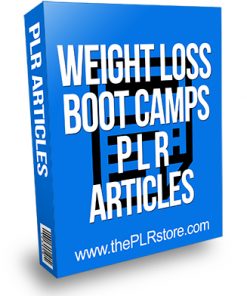 Weight Loss Boot Camps PLR Articles