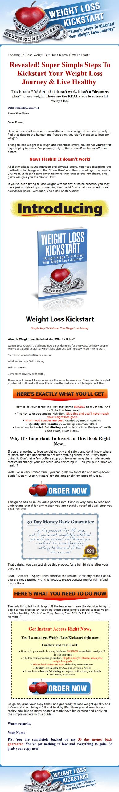 Weight Loss Kickstart MRR Ebook Package - Image 2