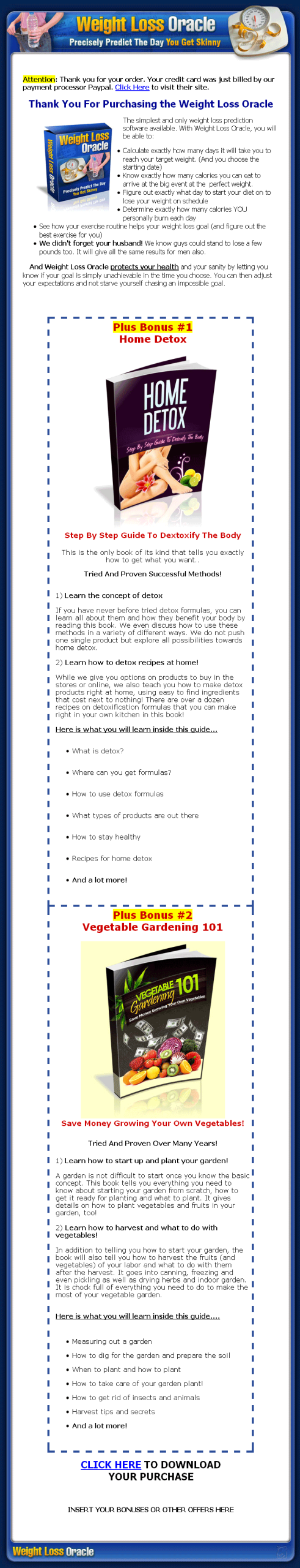 Weight Loss Oracle Software (DELUXE) - Image 3