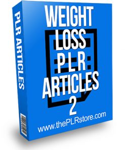 Weight Loss PLR Articles 2
