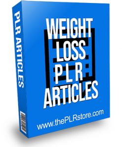 Weight Loss PLR Articles 25