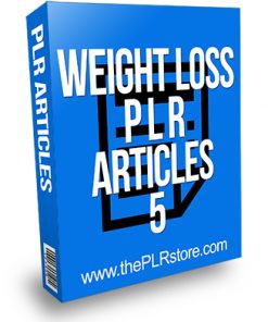 Weight Loss PLR Articles 5