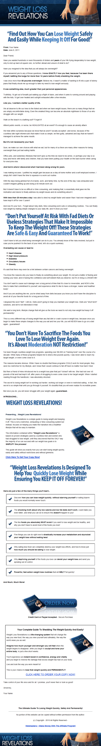 Weight Loss Revelations PLR Ebook - Image 3