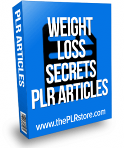 weight loss secrets plr articles