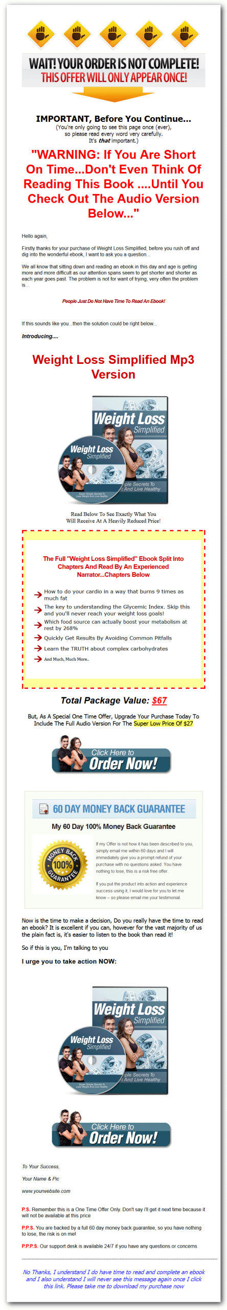 Weight Loss Simplified MRR Ebook Package - Image 4