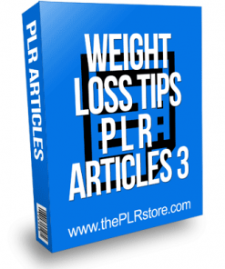 Weight Loss Tips PLR Articles 3